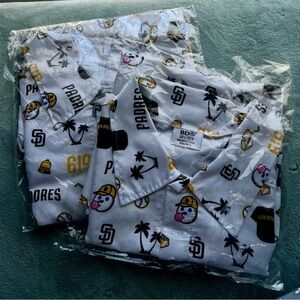 Two Padres 619 aloha shirts in large and youth large